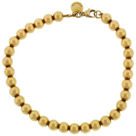 tiffany gold ball bracelet replica|tiffany co bracelet authentic.